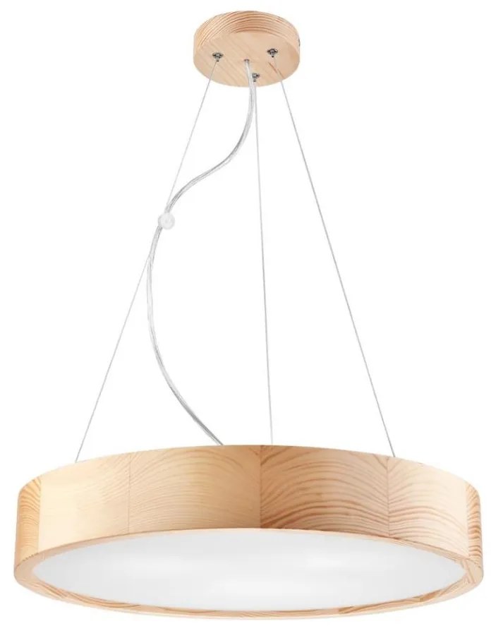 Lustr NATURAL 3xE27/60W/230V, 47 cm, lemn de pin