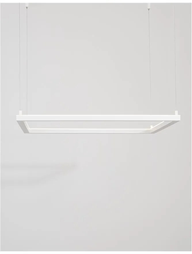 Lustra suspendata LED dimabila design modern ETERNA alb NVL-9990733