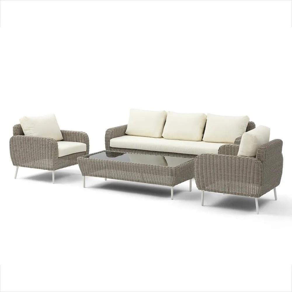 Set mobilier de grădină din ratan Avenberg SOLE bej