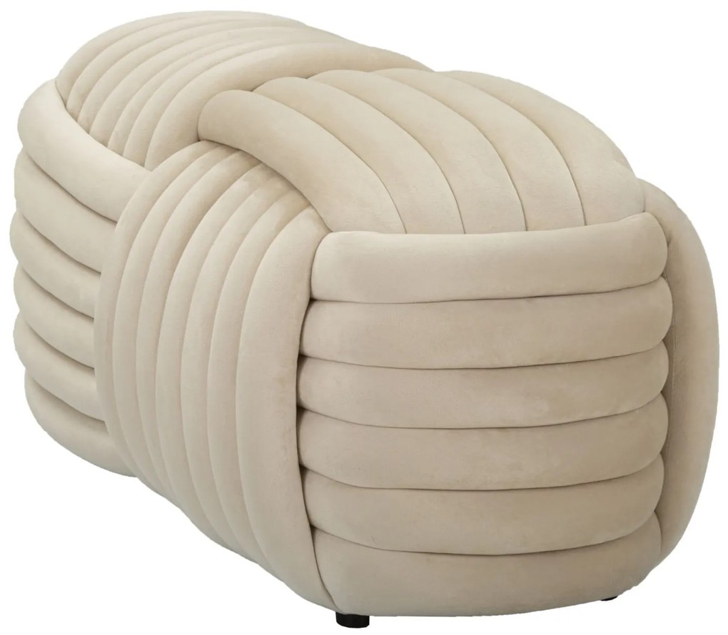 Mauro Ferrettibancă Softy Crem, Dimensiuni: 90X45X45 cm. | Aosom Romania