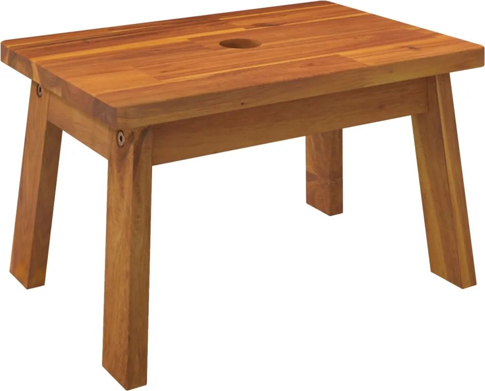 vidaXL Taburet cu 1 treaptă, 38x26x22 cm, lemn masiv de acacia