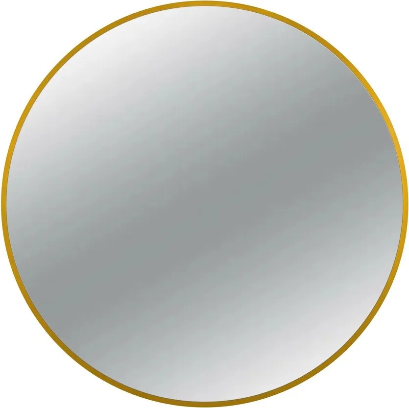 Oglinda rotunda Balneo Corina 70 cm cu rama aurie