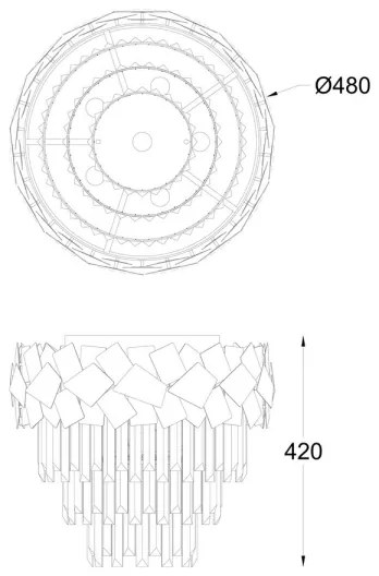 Brilagi - Lustră LED cu cristale MIRAGE 6xE14/40W/230V