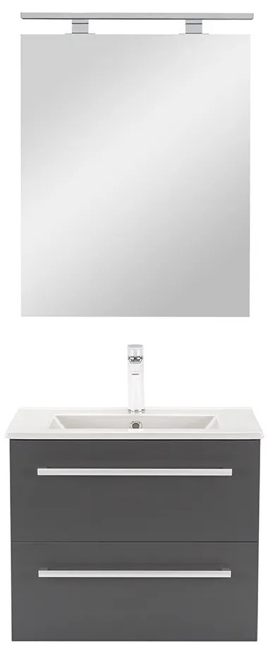 Mobilier complet de baie Vario Clam 60 antracit-antracit