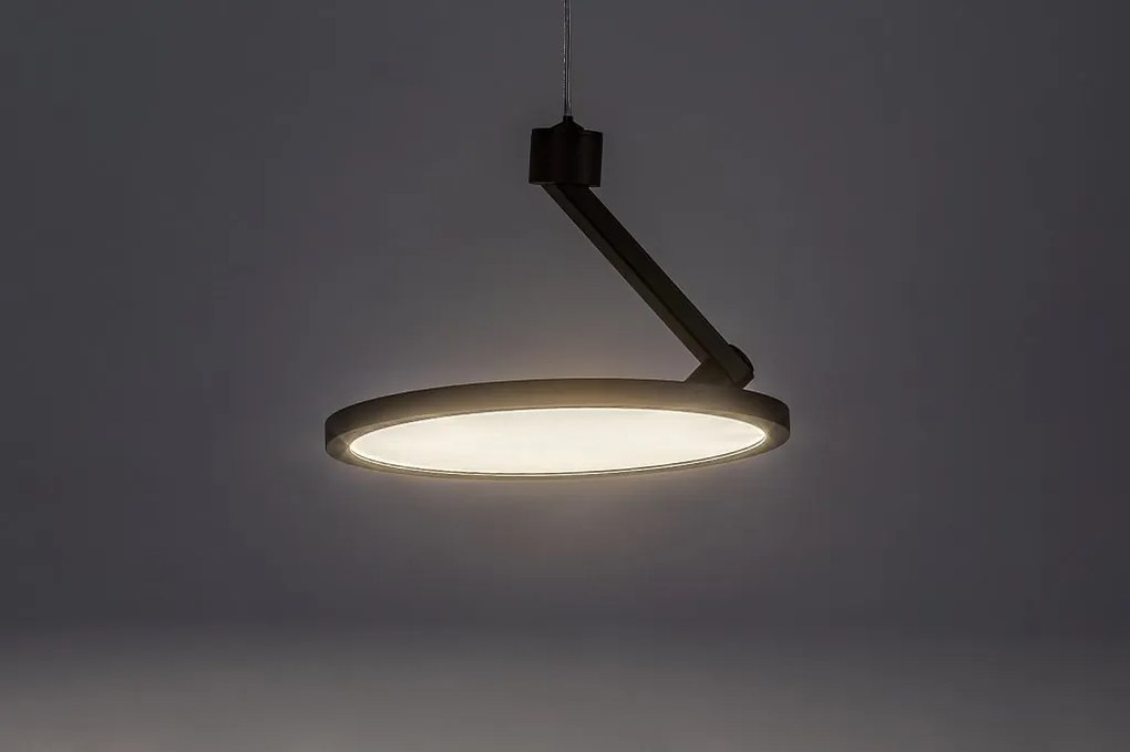 Lustra LED din metal negru reglabila Ovidia