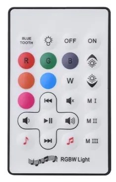Lampa LED RGB portabila cu speaker si telecomanda IP44 BOOMBOX MEDIUM
