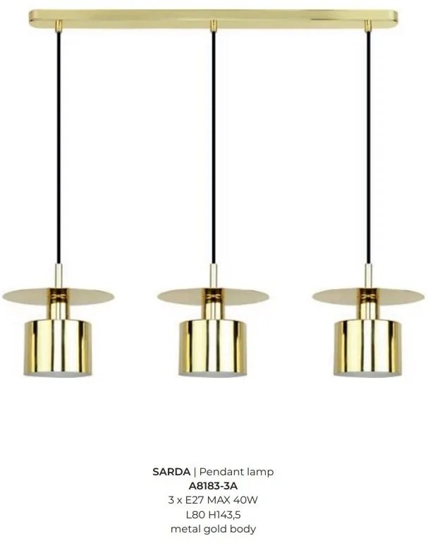 Lustra cu 3 pendule design modern SARDA