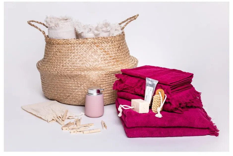 Set 8 prosoape din bumbac 100% Bonami Selection Red, roșu