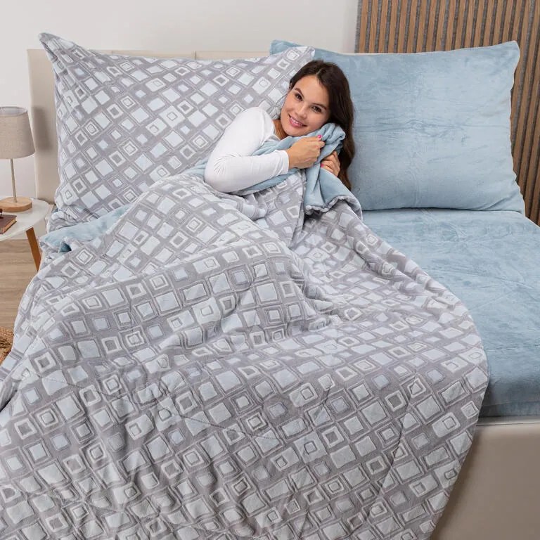 Set matlasat din micropluş VELORA 2 buc