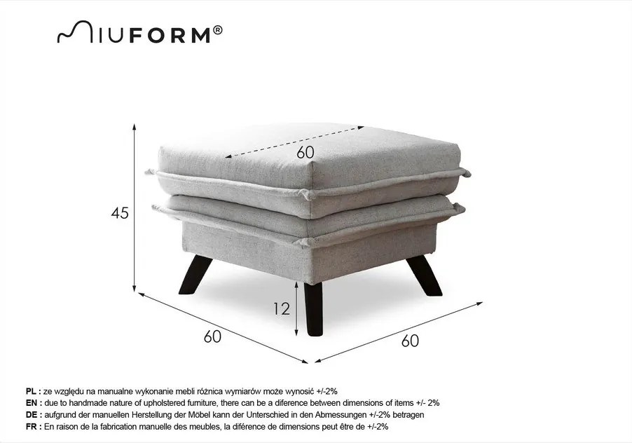 Taburet Miuform Charming Charlie, bej deschis