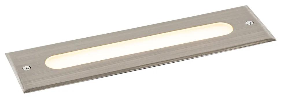 Spot modern pentru sol din oțel 30 cm cu LED IP65 - Eline