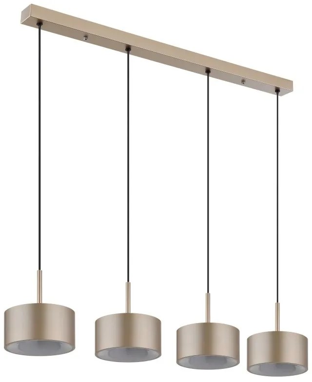 Lustra cu 4 Pendule LED sampanie negru RAYMOND