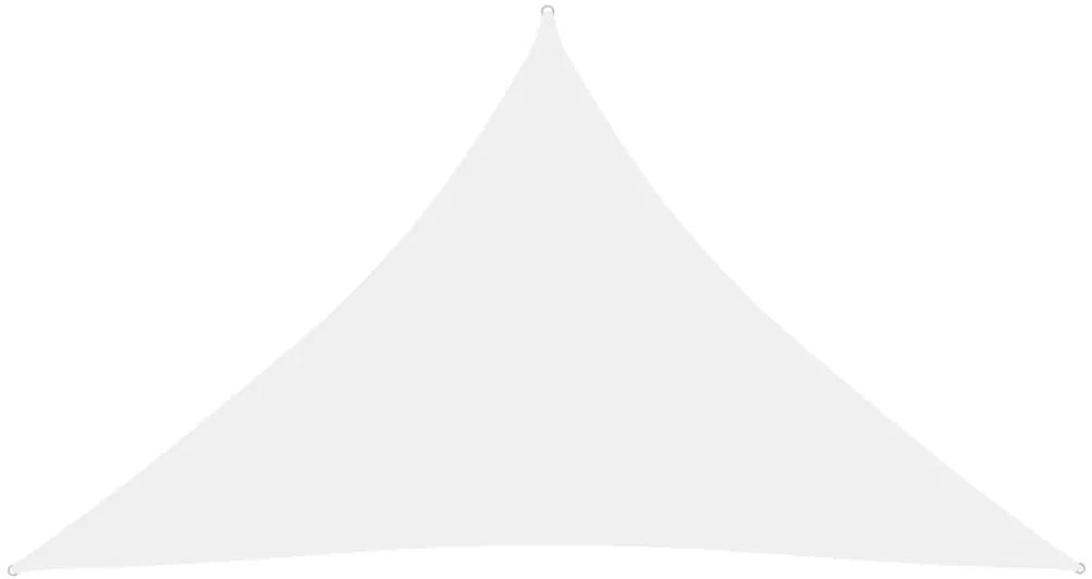 Parasolar, alb, 5x5x6 m, tesatura oxford, triunghiular