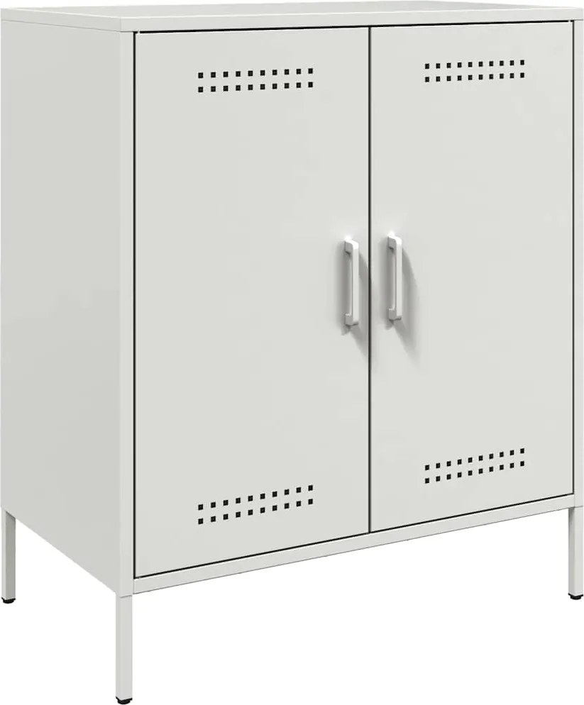 vidaXL Dulap, alb, 68x39x79 cm, oțel