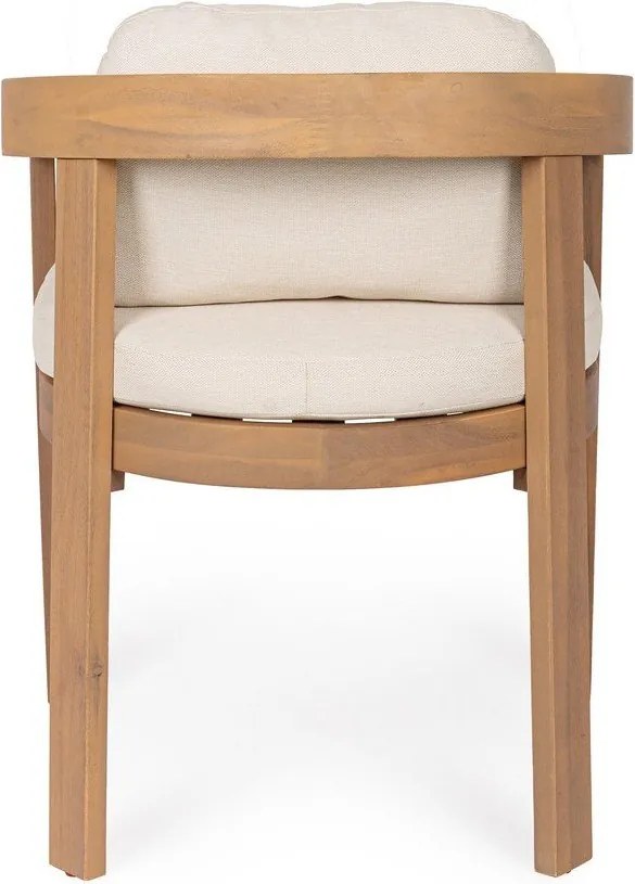 Scaun de grădină în culoare naturală din lemn masiv Pablo – Bizzotto