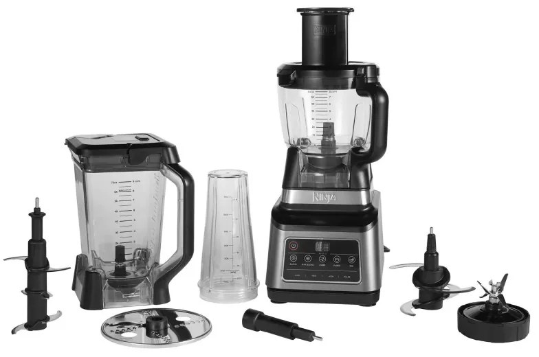 Robot de bucatarie Ninja BN800EU, 1200W, 2.1L, 3in1, Auto-iQ, 3 viteze, 21.000 rpm, Fara BPA, Zdrobire gheata, Negru
