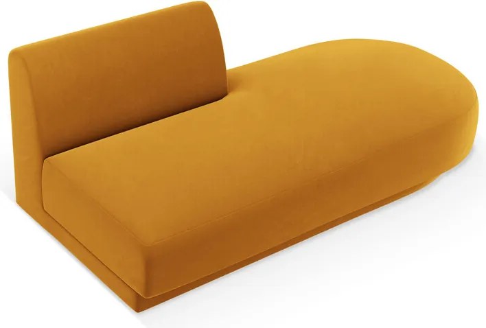 Modul canapea dreapta 2 locuri, Miley, Micadoni Home, BL, 158x85x74 cm, catifea, galben