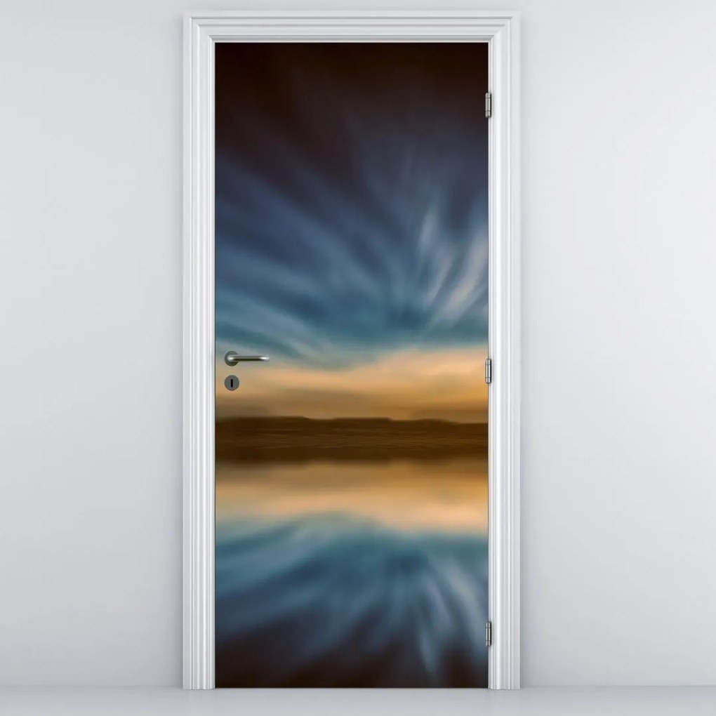 Fototapet pentru ușă - Far în mare (95x205cm)