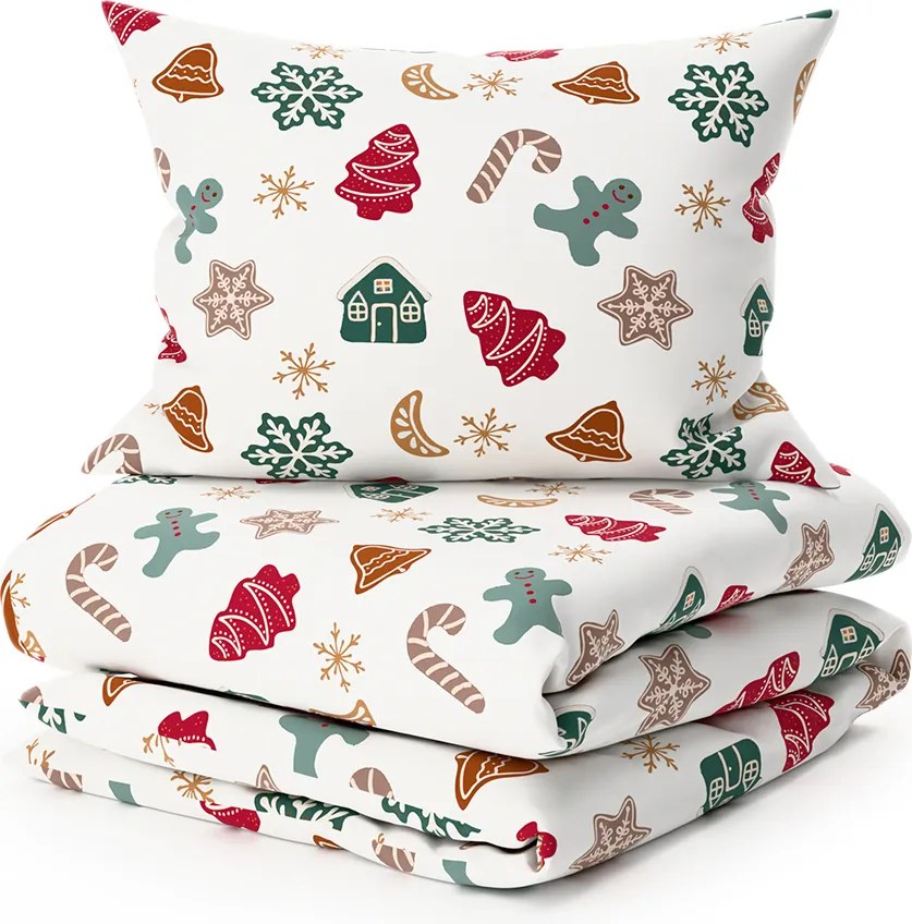 Lenjerie de pat din polibumbac HOLLY POLY alba Dimensiune lenjerie de pat: 2 buc 70 x 90 cm | 200 x 220 cm