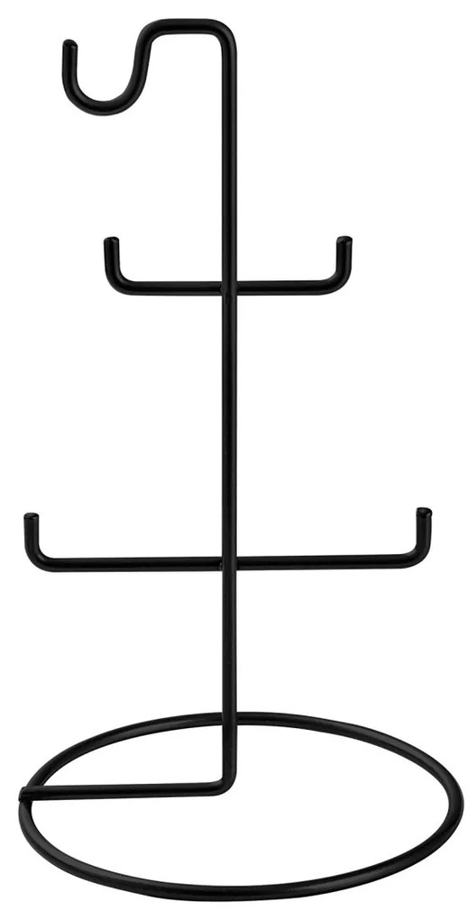 Suport de bijuterii TK Negru 15x15x27 cm