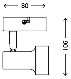 Briloner 2843-012 - Lampă spot LED SUB 1xGU10/3W/230V
