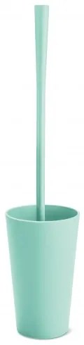 Perie de toaleta cu suport din termoplastic, Rio Turcoaz, Ø10,4xH46 cm