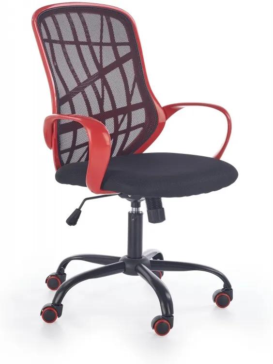 DESSERT scaun de birou roșu/negru