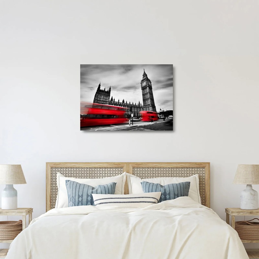 Tablou pe sticlă - Houses of Parliament din Londra (70x50 cm)