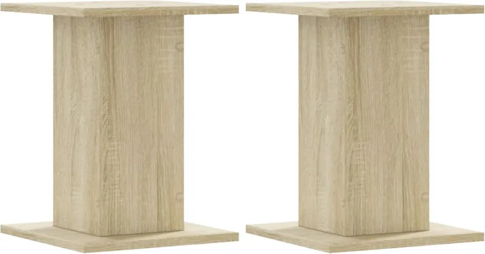 vidaXL Suporturi de difuzoare 2 buc. sonoma 30x30x40 cm lemn prelucrat