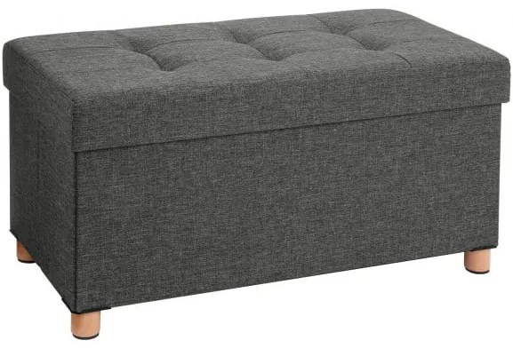 Bancheta Joly, Cu Lada, Gri, 76 x 38 x 40 cm