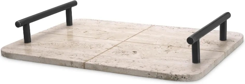 Tava, obiect decorativ design LUX Ugo travertin