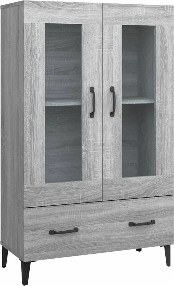 vidaXL Dulap înalt, gri sonoma, 70x31x115 cm, lemn compozit