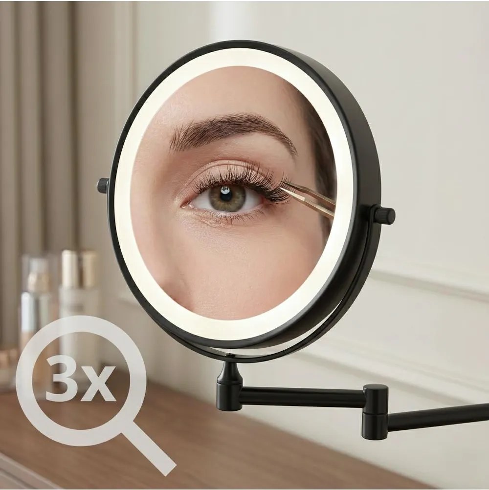 Oglinda LED Glow negru