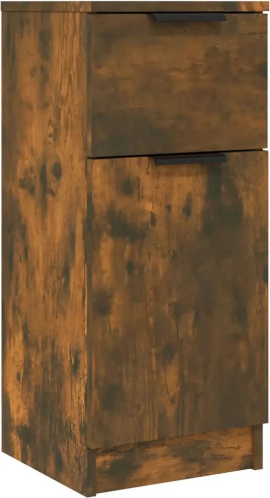 vidaXL Dulap, stejar fumuriu, 30x30x70 cm, lemn prelucrat
