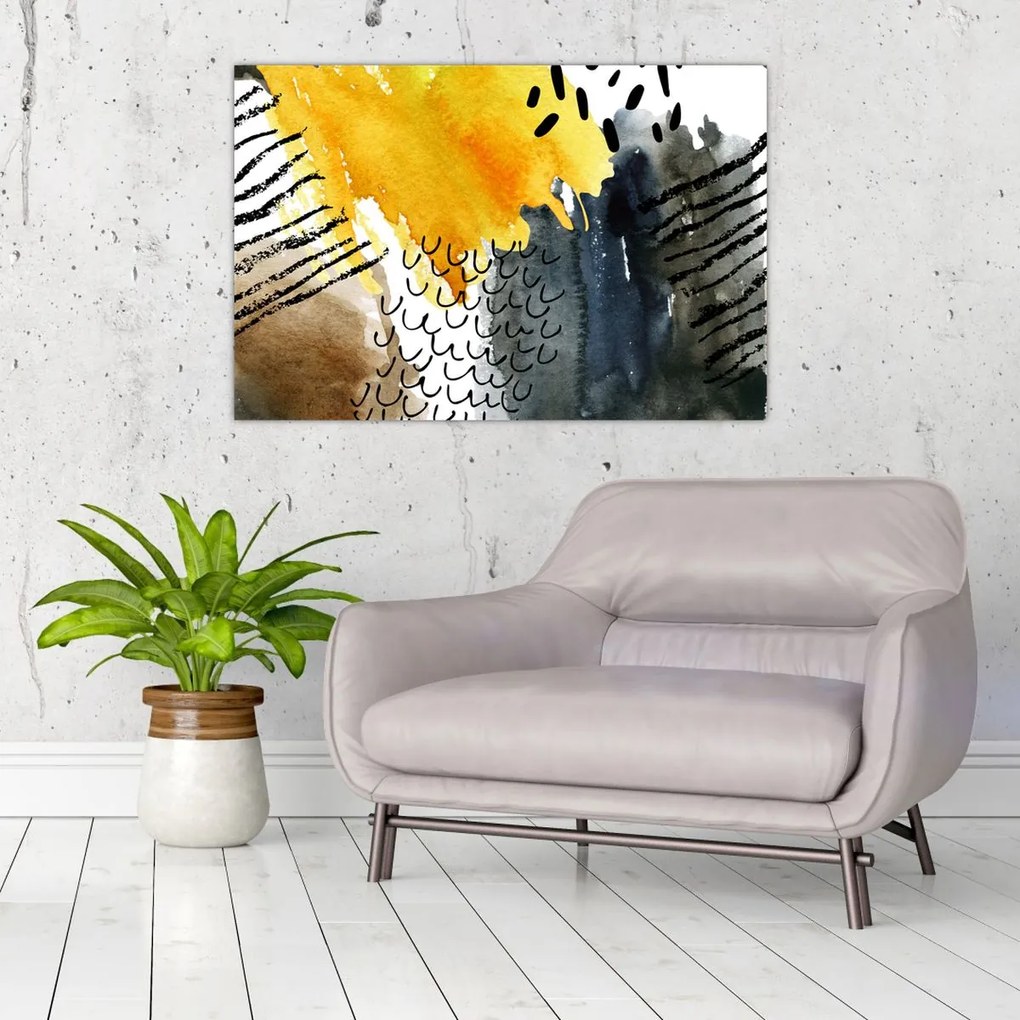 Tablou - Acuarelă abstractă (90x60 cm)