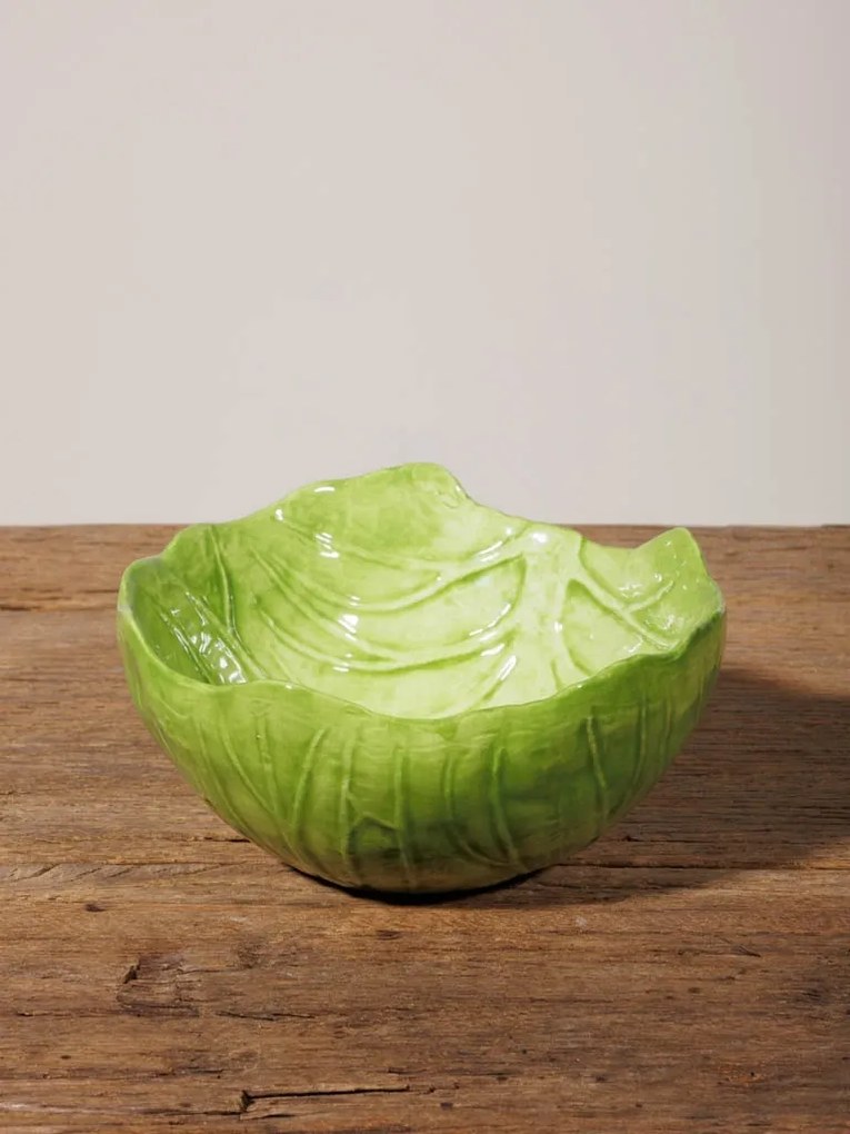 Bol din ceramica, in forma de salata, Lettuce