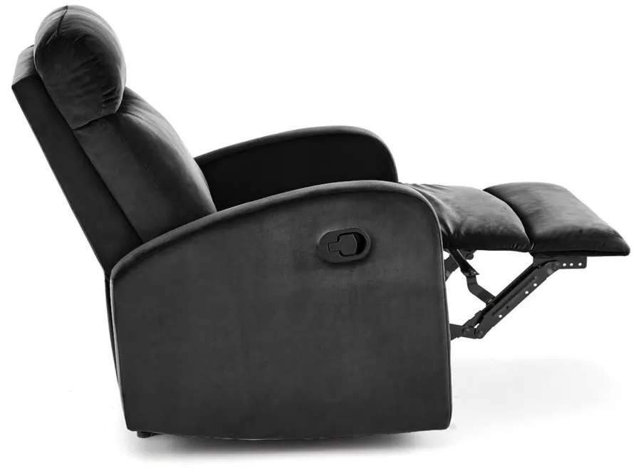 Fotoliu recliner Wonder negru H98 cm