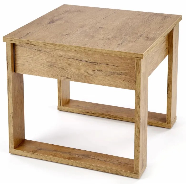 Masuta de cafea Nea patrata stejar wotan L60 cm