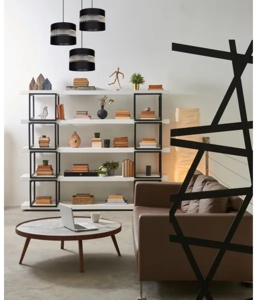 Lustră pe cablu CORAL 3xE27/60W/230V negru