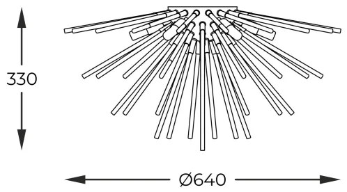 Lustră aplicată Zuma Line C0491-06B-F7DY URCHIN 6xG9/42W/230V auriu