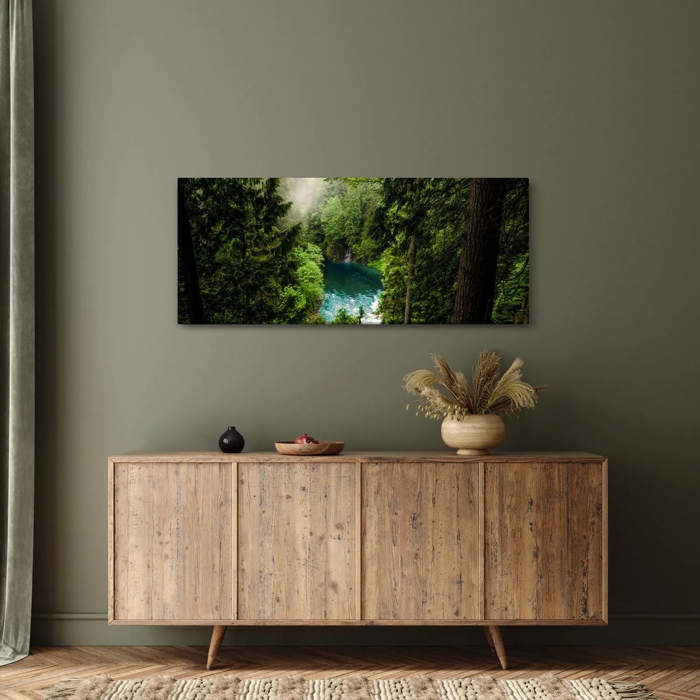 Tablou - Fereastra între copaci (120x50 cm)