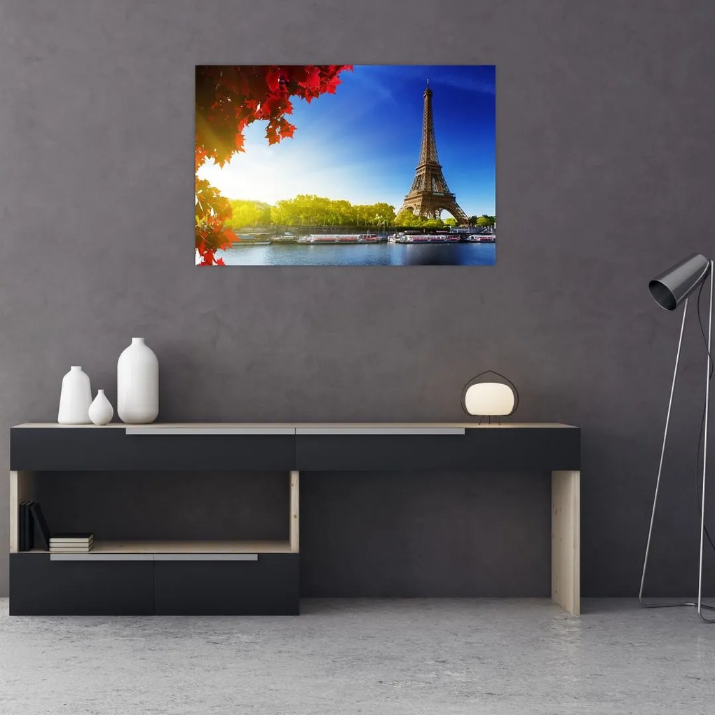 Tablou - toamna la Paris (90x60 cm)