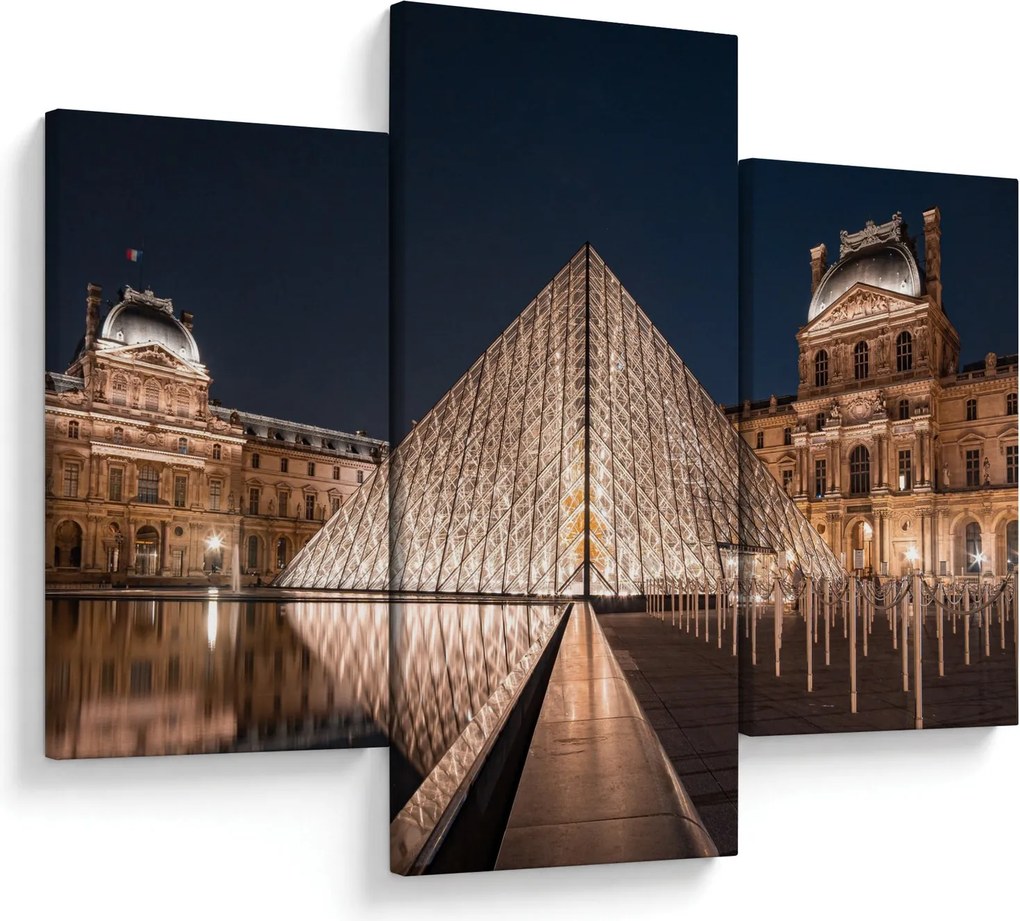 Tablou - Louvre noaptea (90x60 cm)