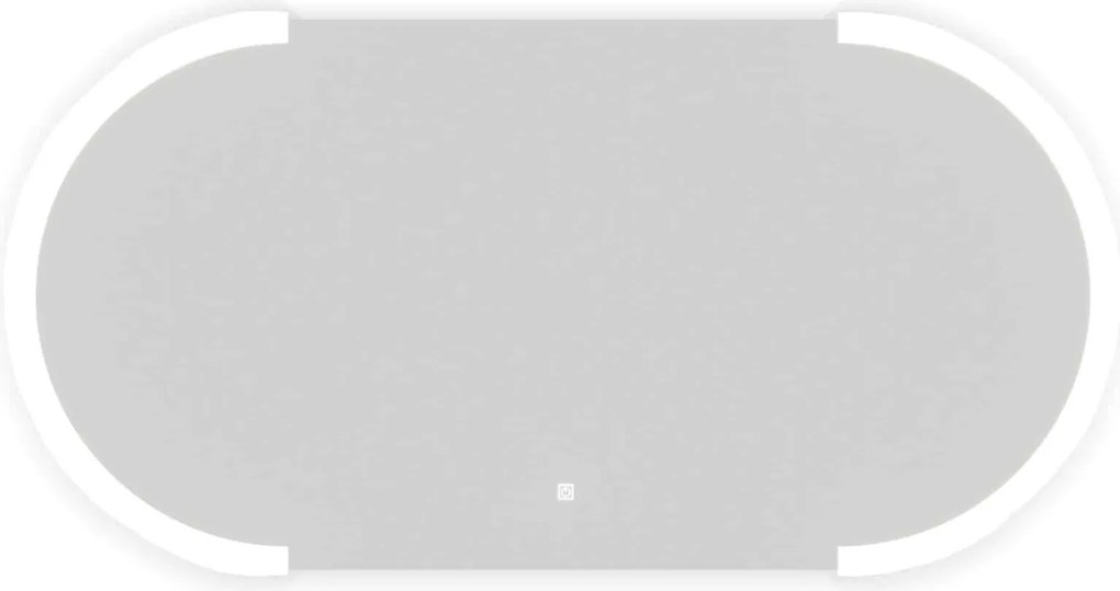 Oglindă lemn masiv cu iluminare LED si acționare touch 120x60cm