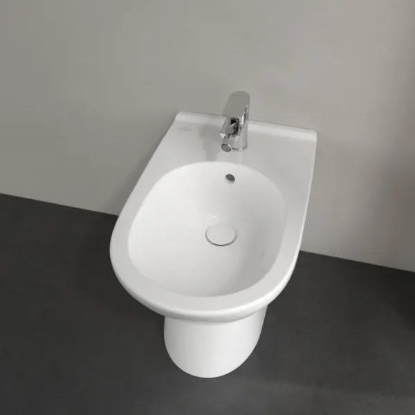 Villeroy & Boch O.NOVO 54610001 - Bideu pe podea, 57 x 36 cm, ceramică, alb