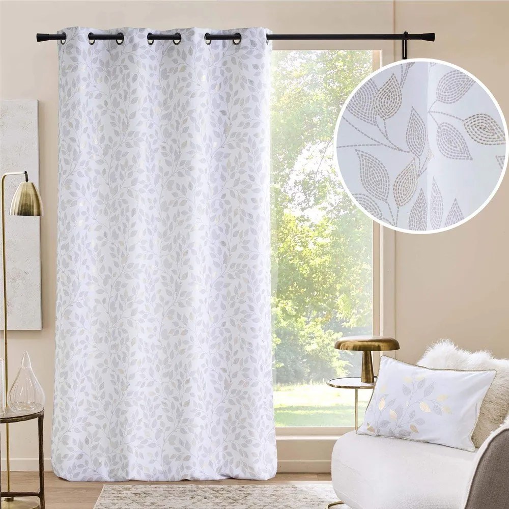 Draperie albă 140x260 cm Duchesse – douceur d'intérieur