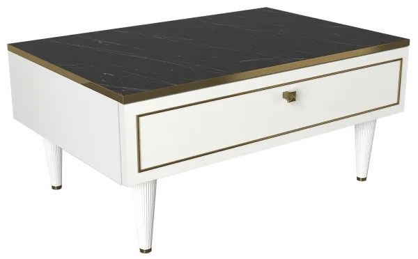 Măsuță de cafea RAVENNA 60x90 cm albă