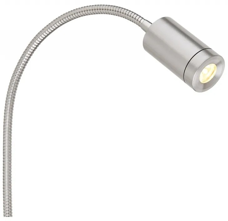 Aplica cu reader LED brat flexibil MILLY nickel