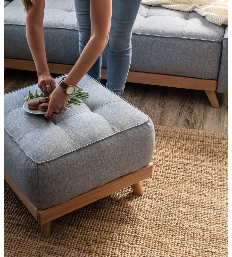 Taburet Miuform Dazzling Daisy, albastru deschis