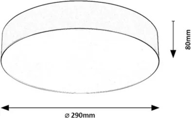 Rabalux 75067 - Plafonieră de exterior DOLEN, 2xE27/9W/230V, Ø29 cm, IP43, bej